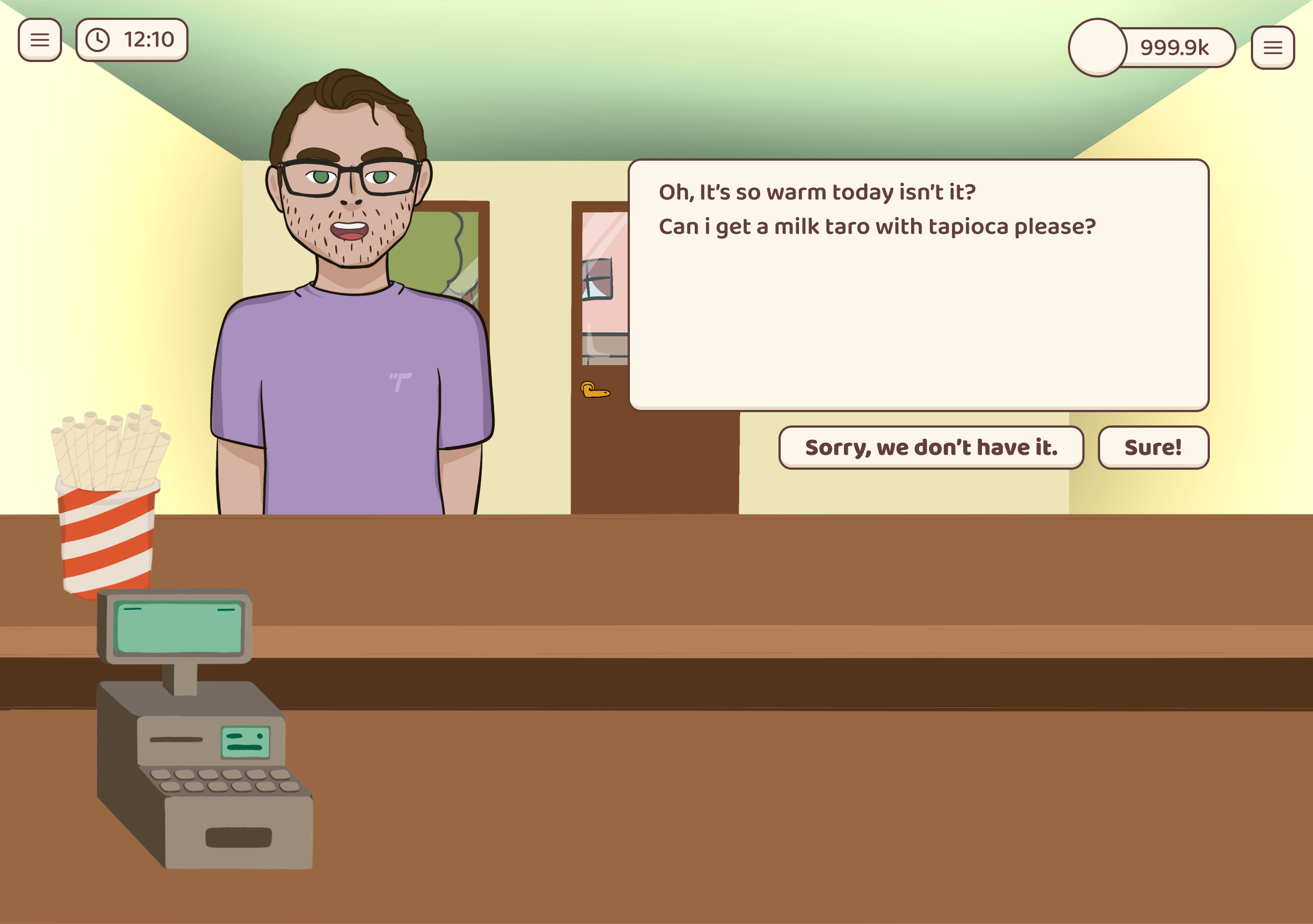 My Boba Story game screen