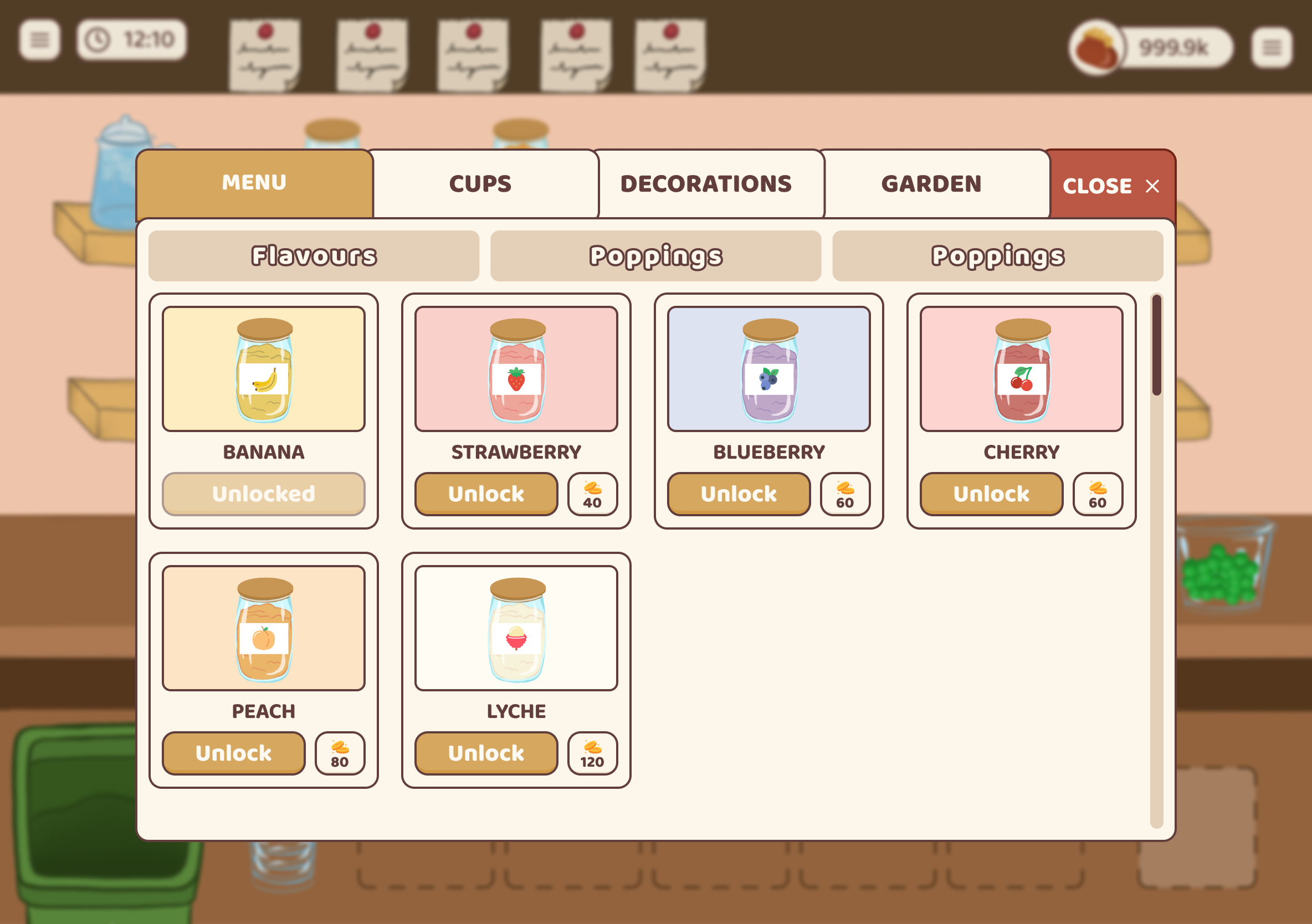My Boba Story game screen