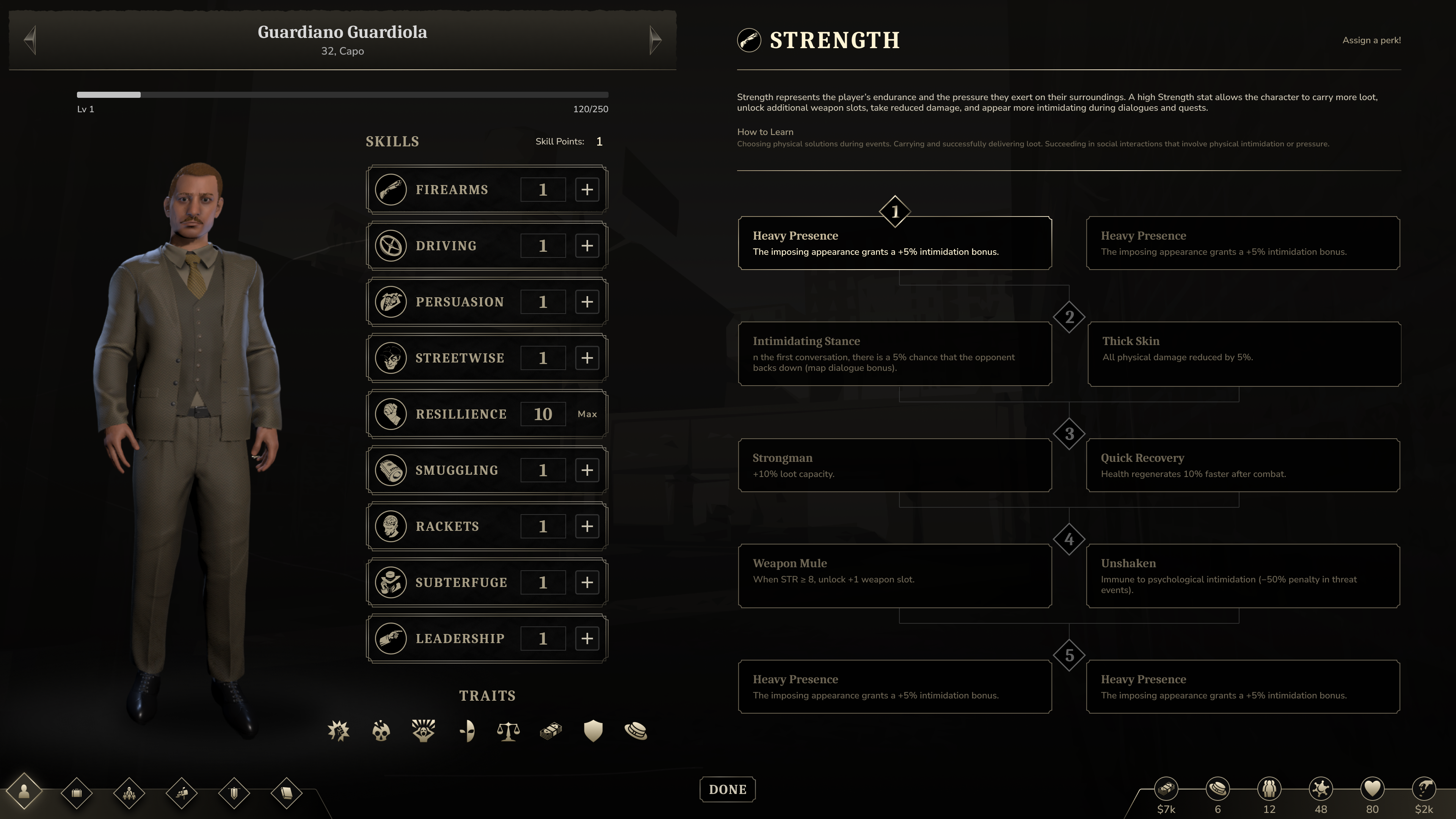 Silent Authority: Blood & Bourbon game screen